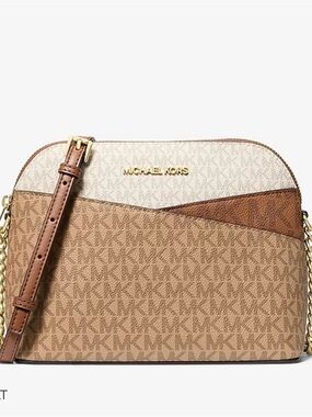 Michael Kors multi camel handbag n camel colored wallet